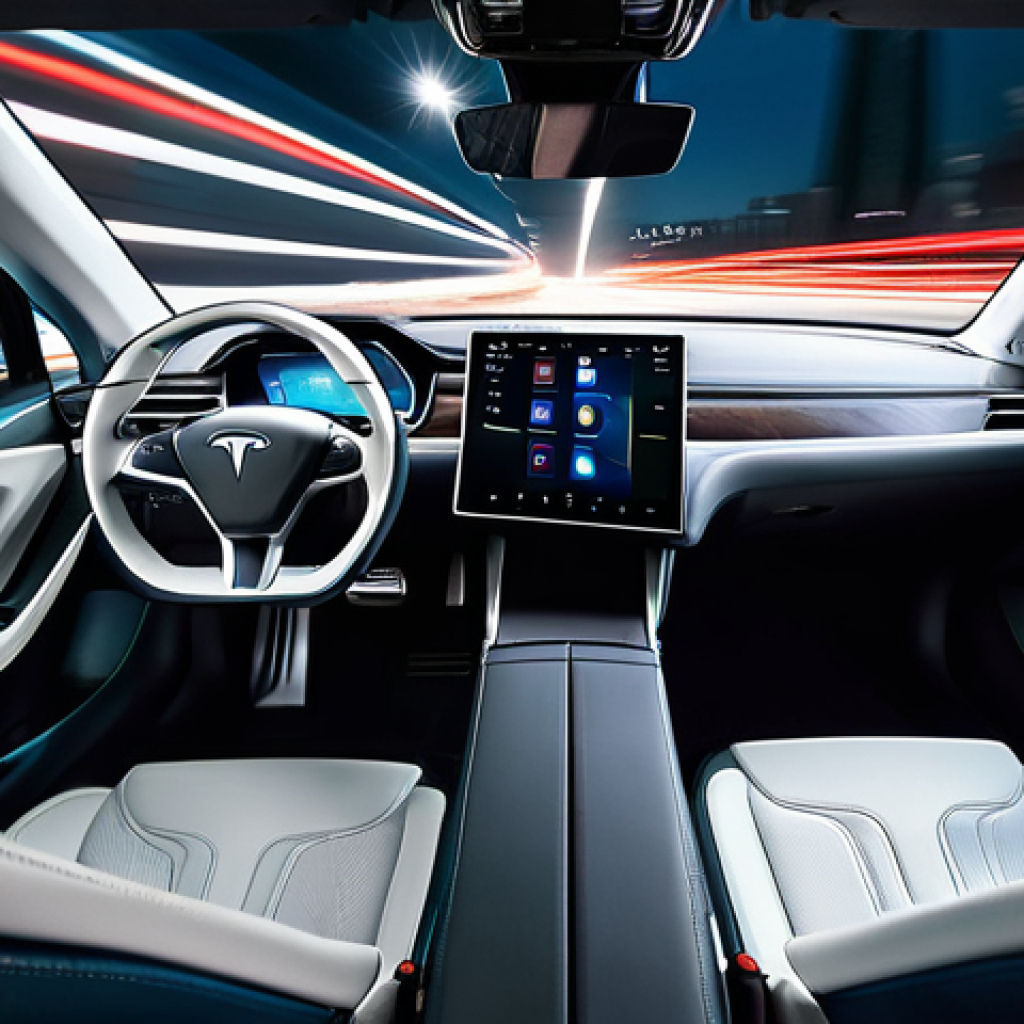 전기차 주행 성능 비교 acceleration test - **Prompt:** A dynamic, low-angle shot from inside a high-performance electric vehicle, such as a Tes...