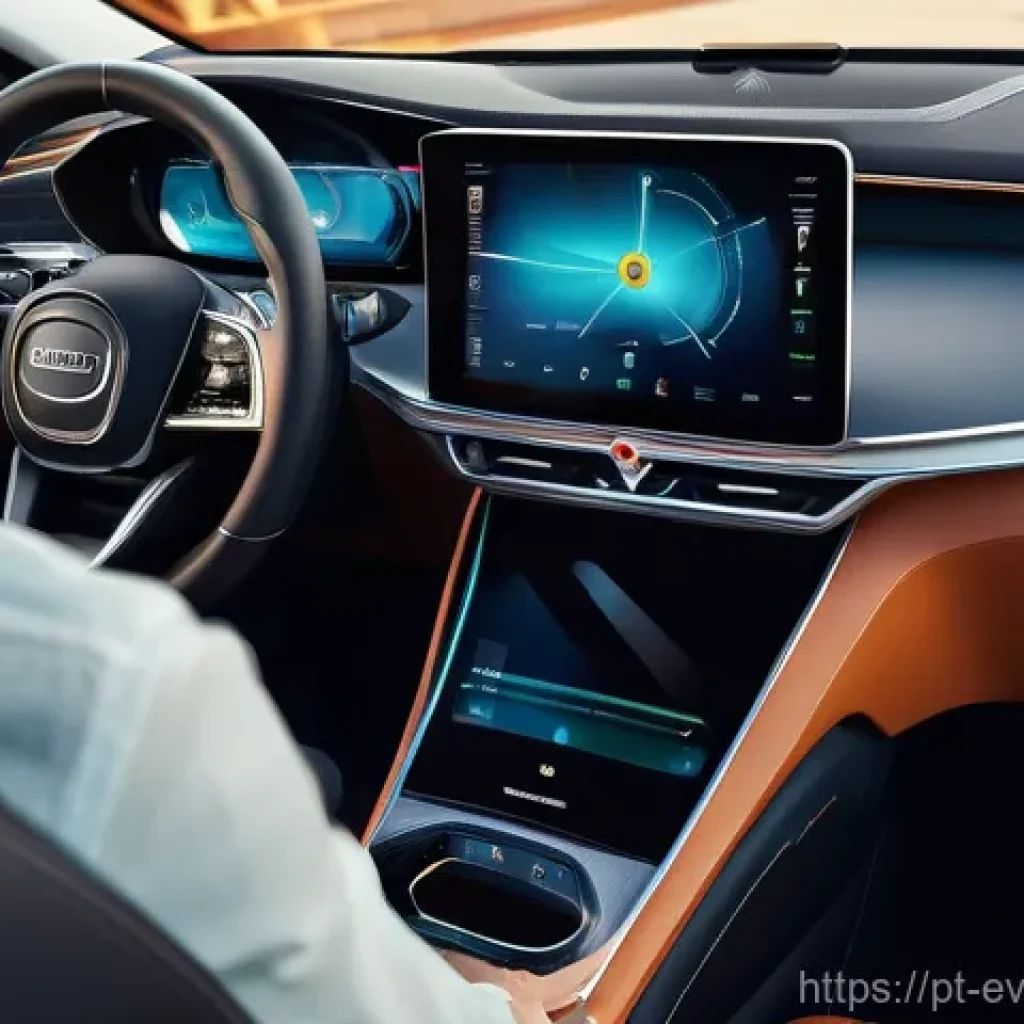 전기차 시각적 차별성 비교 디지털 대시보드 - **Prompt 1 (Personalization of Digital Dashboard):**
"A sophisticated adult, dressed in smart ca...