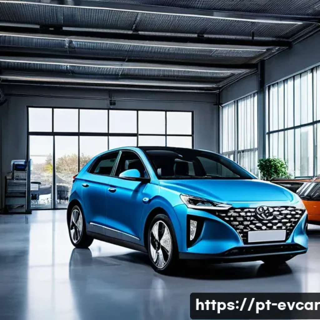 전기차 구입 후 지원 서비스 비교 AS 정책 - **Prompt 1: Modern Electric Vehicle Service Center in Portugal**
"A clean, brightly lit, state-o...